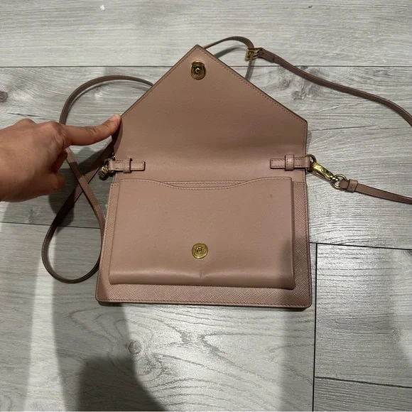 Prada Cosette Crossbody in Matte Nude Saffiano Leather - Picture 3 of 14